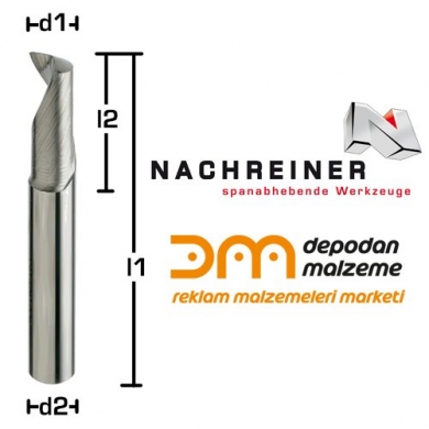 Nachreiner Alüminyum Kesim Bıçağı (Ø 06.00x20x60 mm, 6mm, Z=1)